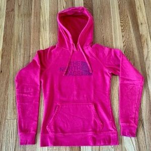 The north face red hoodie women’s size Xs